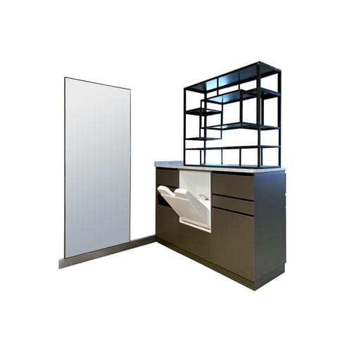 Moderner Schminktisch - 467 - FIAPP - Laminat / Eisen / wandmontiert