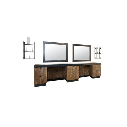 Moderner Schminktisch - 468 - FIAPP - Laminat / Eisen / wandmontiert