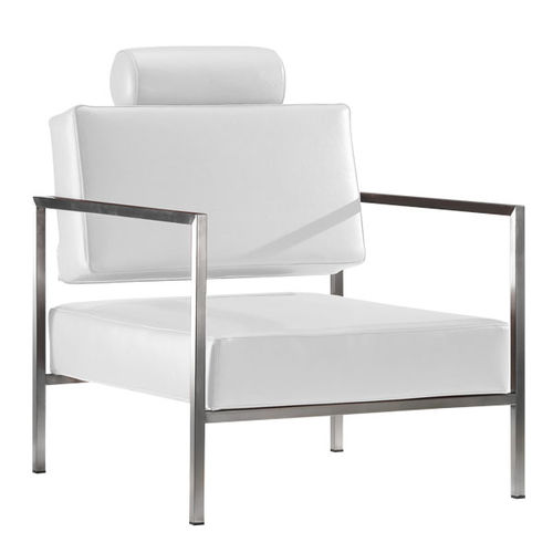 Moderner Sessel - VINCENT 85P - FIAPP - Stoff / Kunstleder / Stahl