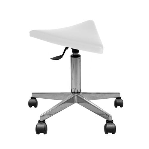 Moderner Arbeitshocker - SHAPED P05 - FIAPP - Stoff / Gestell aus rostfreiem Edelstahl / mit Sterngestell