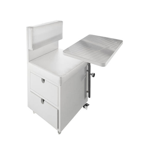 Moderner Arbeitshocker - NAILS E130PS - FIAPP - Gestell aus Holz / mit Rollen / drehbar