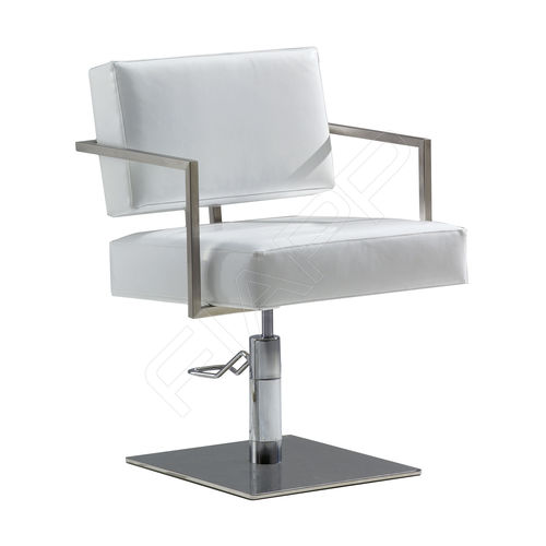 Moderner Friseurstuhl - VINCENT 659 A - FIAPP - Kunstleder / Edelstahl / mit Hubhydraulik