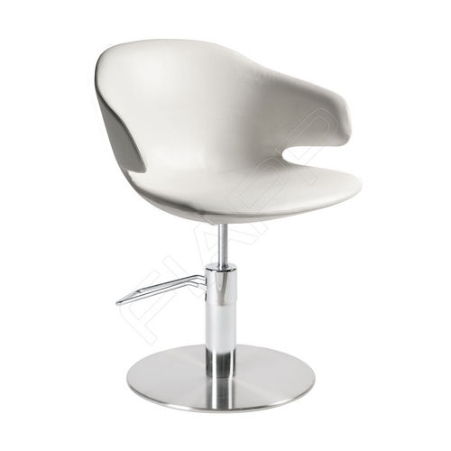 Kunstleder-Friseurstuhl - MARYLIN 669 - FIAPP - mit Hubhydraulik / weiß / für Gewerbegebrauch