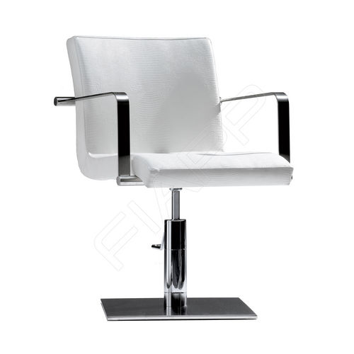 Kunstleder-Friseurstuhl - ROMIE 675 - FIAPP - mit Hubhydraulik / weiß / für Gewerbegebrauch