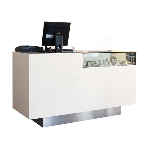 Empfangstheke / lackiertes MDF - MONTAIGNE 829 - FIAPP - Glas / für Frisörsalon / für Hotels