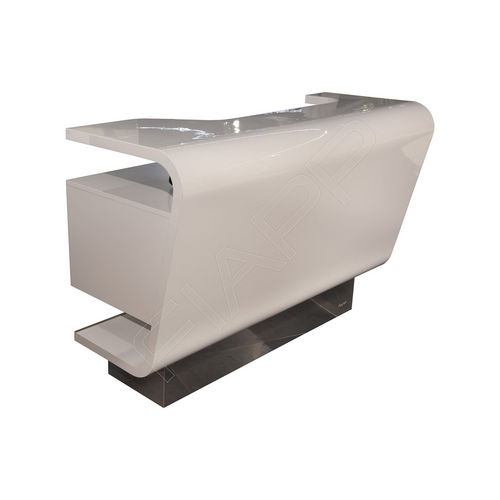 Empfangstheke / lackiertes MDF - SPACE 869 - FIAPP - Laminat / Glas / für Frisörsalon
