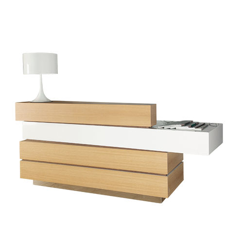 Holzfurnier-Empfangstheke - CHIC 872 - FIAPP - Laminat / für Frisörsalon / für Hotels
