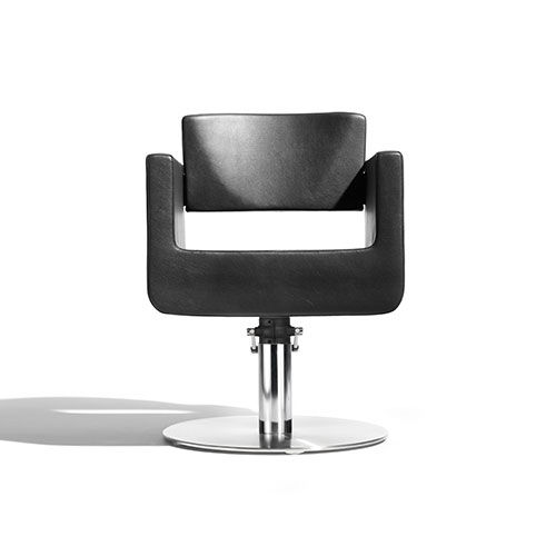 Moderner Friseurstuhl - U-BOX - Kiela Metaalwarenfabriek B.V. - Kunstleder / Metall / mit Hubhydraulik