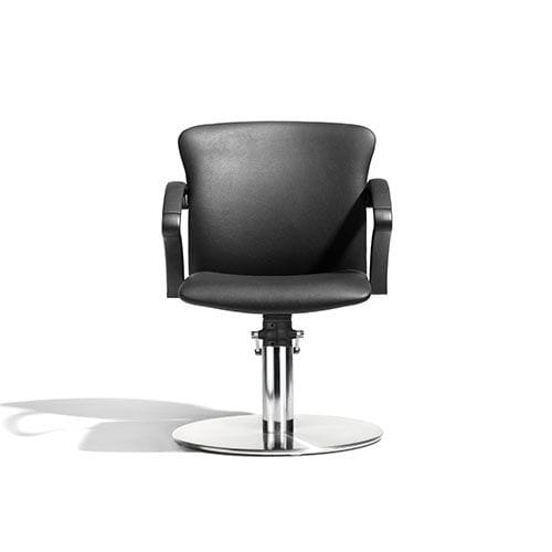 Stoff-Friseurstuhl - SYMPHONY - Kiela Metaalwarenfabriek B.V. - Metall / mit Hubhydraulik / mit neigbarer Rückenlehne