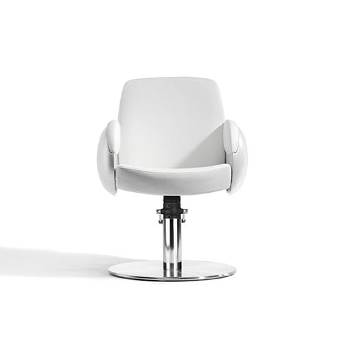 Moderner Friseurstuhl - CLUB ZERO - Kiela Metaalwarenfabriek B.V. - Stoff / Metall / mit Hubhydraulik