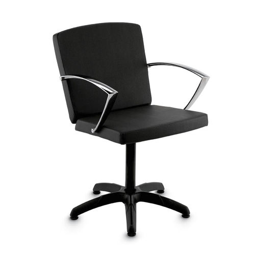 Kunstleder-Friseurstuhl - ALBA - Artecno Srl - mit Hubhydraulik / für Gewerbegebrauch / mit Sterngestell