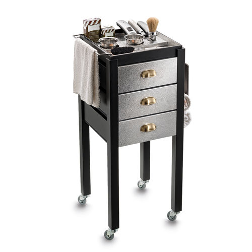 Pflegewagen - Barber - Artecno Srl - für Barbiersalon / Metall / Holz