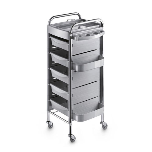 Pflegewagen - Kappa Completo - Artecno Srl - für Frisörsalon / Metall / Kunststoff
