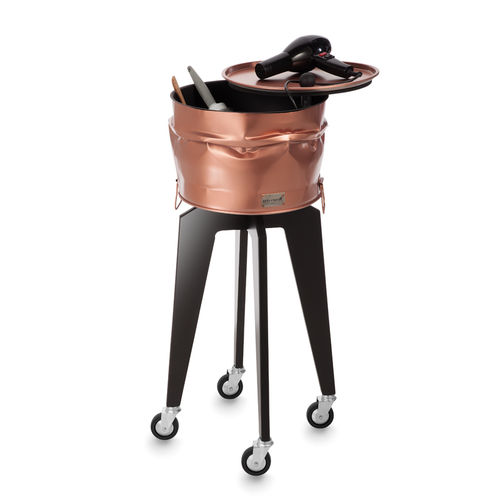 Pflegewagen - 5501 - Artecno Srl - für Frisörsalon / aus recyceltem Material / Metall