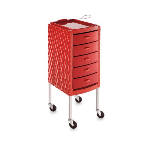 Pflegewagen - DECORÌ - Artecno Srl - für Frisörsalon / für Schönheitssalon / aus lackiertem Metall