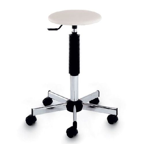 Moderner Friseurhocker - SWEET SIT SIMPLE - Artecno Srl - Kunstleder / Gestell aus verchromtem Metall / mit Sterngestell mit 5 Streben