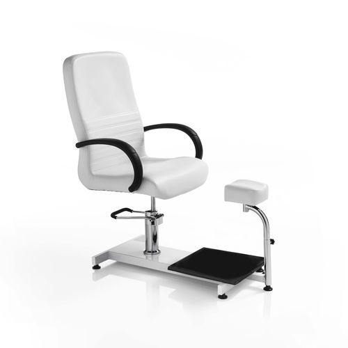 Fusspflegestuhl mit Wellnessbecken / Kunstleder - Podo - Artecno Srl - mit Fußstütze / höhenverstellbar / weiß