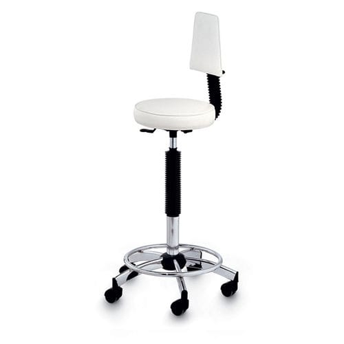 Moderner Friseurhocker - SWEET SIT SUPER - Artecno Srl - Kunstleder / Gestell aus verchromtem Metall / mit Sterngestell mit 5 Streben
