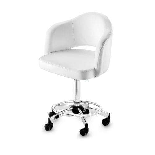 Moderner Sessel - Marylin W5 - Artecno Srl - Kunstleder / Holz / mit Fußstütze