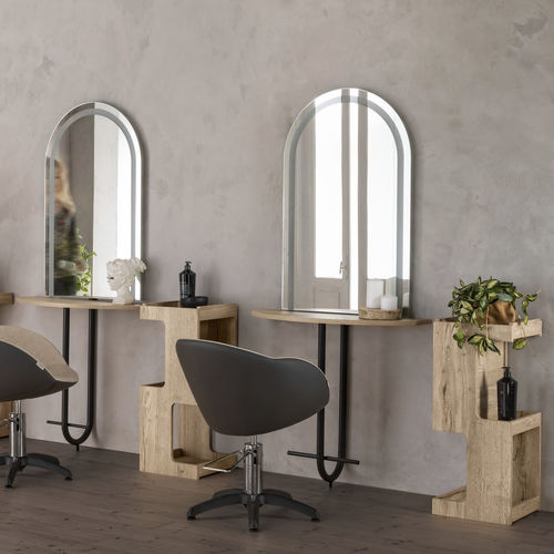 Moderner Schminktisch - COCO W - Artecno Srl - Holz / Metall / wandmontiert