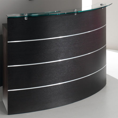 Glas-Empfangstheke - LUNA - BONVINI - für Frisörsalon