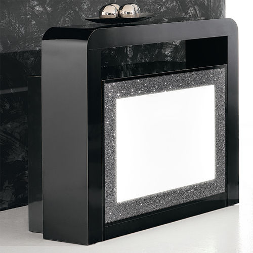 Glas-Empfangstheke - 752 - BONVINI - für Frisörsalon / beleuchtet