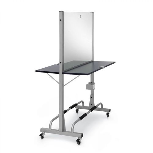 Moderner Schminktisch - ROLLER II - Nelson Mobilier - Laminat / Glas / Edelstahl