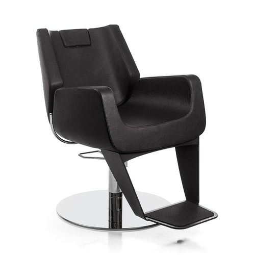 Kunstleder-Barbiersessel - BOSS LIGHT - Nelson Mobilier - mit Fußstütze / mit Mittelfuß / mit Hubhydraulik