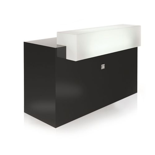 Laminat-Empfangstheke - LUMY II MAX - Nelson Mobilier - Plexiglas® / für Frisörsalon