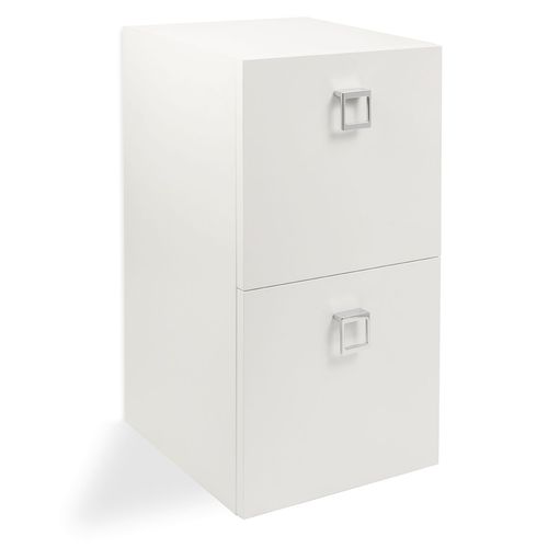 Wandmontiertes Ablagemöbel - MIDUPLEX - Nelson Mobilier - modern / für Frisörsalon / weiß