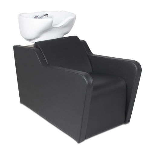 Waschsessel mit Fußstütze - TOPWASH ECO - Nelson Mobilier - Kunstleder / Keramik / 1 Platz