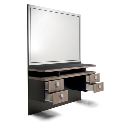 Moderner Schminktisch - MENSPACE SANS CUVETTE - Nelson Mobilier - Laminat / Glas / wandmontiert