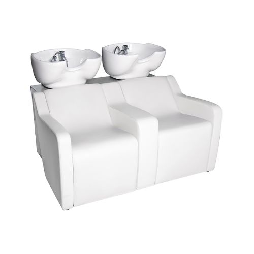 Waschsessel mit Fußstütze - SOFA PLUS 2P - Nelson Mobilier - Kunstleder / Keramik / Zweisitzer