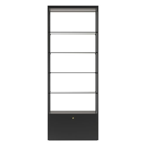 Präsentierregal für Kosmetika - SCENE - Nelson Mobilier - Stahl / Glas / melaminbeschichtet