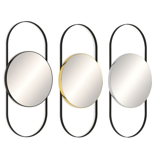 Minimalistischer Schminktisch - Circolus - Nelson Mobilier - Metall / Glas / wandmontiert