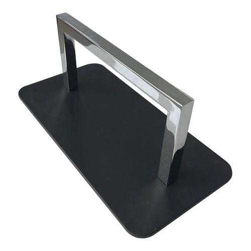Moderner Fußschemel - RP KRYS NOIR - Nelson Mobilier - Edelstahl / Epoxidharz / für den Innenraum