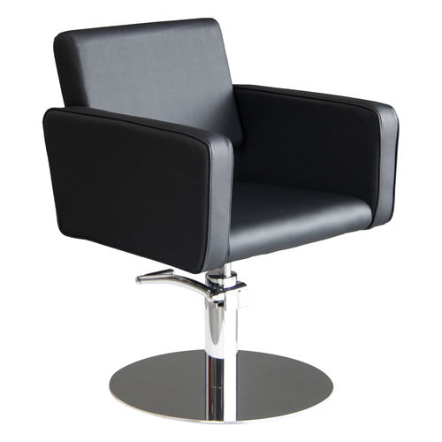 Moderner Friseurstuhl - Midnight - Nelson Mobilier - Kunstleder / Polster / höhenverstellbar