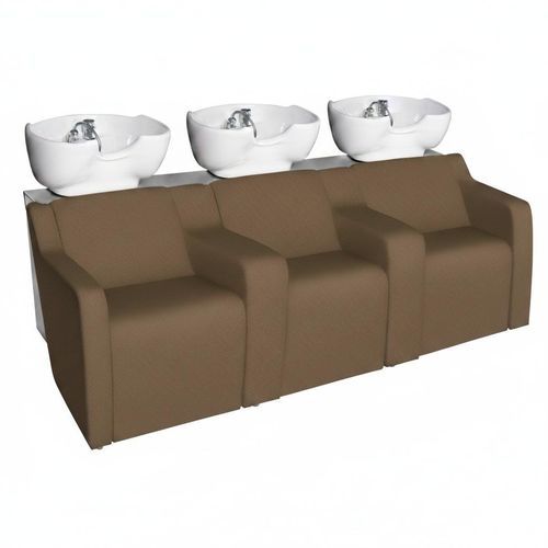 Waschsessel mit Fußstütze - SOFA PLUS 3P - Nelson Mobilier - Kunstleder / Keramik / 3 Plätze