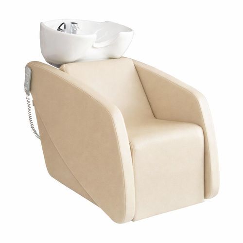 Waschsessel mit Fußstütze - FORMULAWASH SHIATSU AIR - Nelson Mobilier - Kunstleder / Keramik / 1 Platz