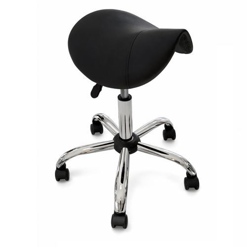 Moderner Friseurhocker - DEAUVILLE - Nelson Mobilier - Leder / Kunstleder / Gestell aus Metall