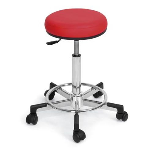 Moderner Friseurhocker - SOFT - Nelson Mobilier - Gestell aus Metall / mit Sterngestell mit 5 Streben / mit Rollen