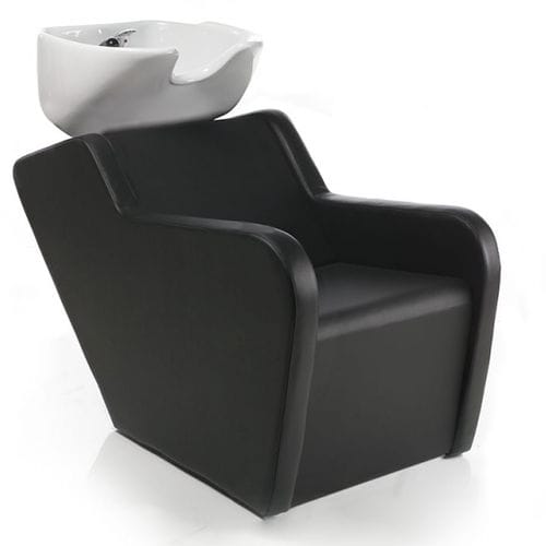 Waschsessel mit Fußstütze - TOPWASH BLACK - Nelson Mobilier - 1 Platz
