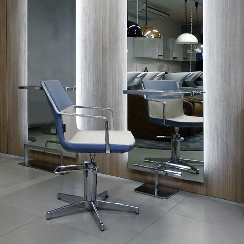 Moderner Sessel - STILO - Pietranera - Stoff / Metall / blau