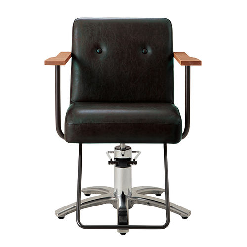Moderner Friseurstuhl - A1202 - TAKARA BELMONT - Leder / Metall / Holz
