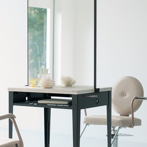 Moderner Schminktisch - ZEN  - TAKARA BELMONT - Holzfurnier / wandmontiert / für Frisörsalon