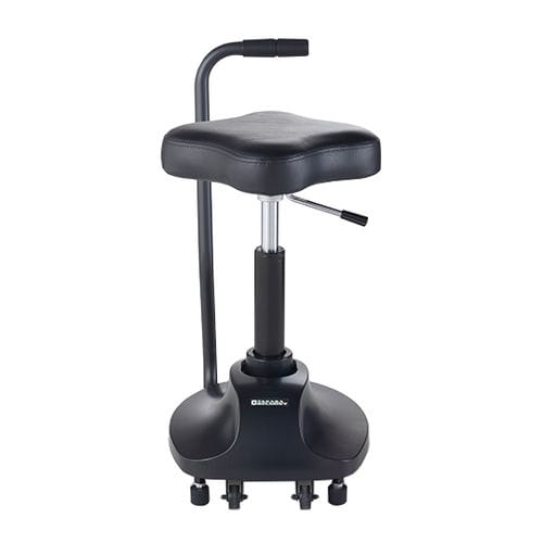 Moderner Friseurhocker - M - TAKARA BELMONT - Kunstleder / Gestell aus Kunststoff / mit Rollen
