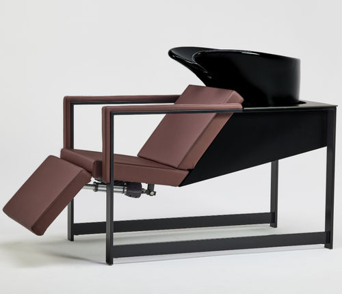 Moderner Friseurstuhl - SKYDOOR - TAKARA BELMONT - Leder / Metall / Polster