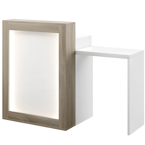 Holz-Empfangstheke - AMELIE  - VEZZOSI - melaminbeschichtet / beleuchtet / für Frisörsalon