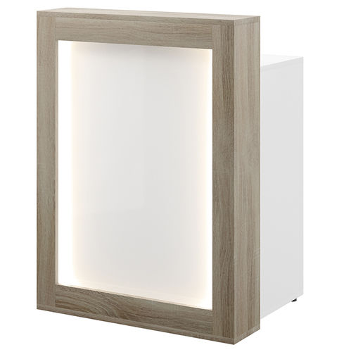 Holz-Empfangstheke - DORIAN  - VEZZOSI - Laminat / melaminbeschichtet / beleuchtet