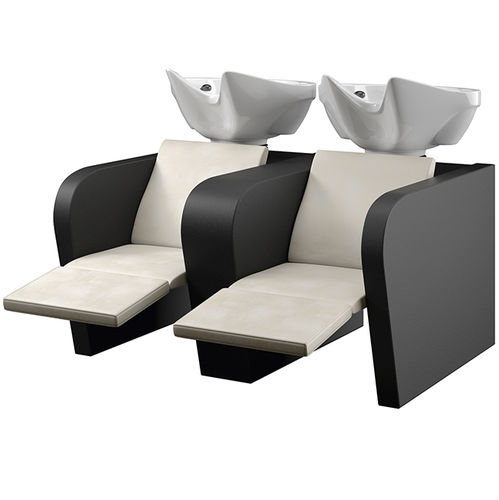Waschsessel mit Fußstütze - EDDIE SOFA' MASSAGE  - VEZZOSI - Kunstleder / elektrisch / Zweisitzer
